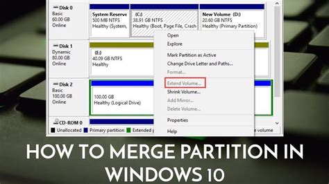 How To Merge Partitions In Windows Youtube