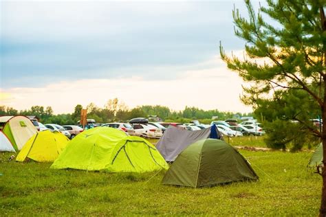 Premium Photo The Tent City Camping