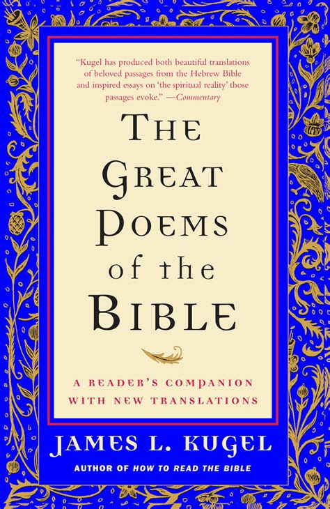 The Great Poems of the Bible | Book by James L. Kugel | Official