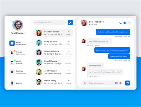 Daily Ui Challenge Day 13 Direct Messaging App Ui Design By Habeshian