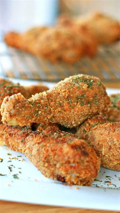 Simple to whip up and so much healthier. Oven Fried Chicken Drumsticks Recipe