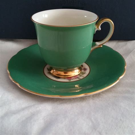 Vintage Imperial Bohemian Bone China Made In Czechoslovakia Demitasse Cup And Saucer Set 22k