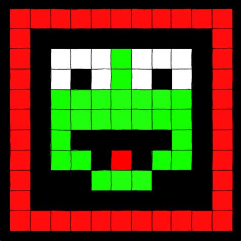Minecraft Pixel Art Grid Kermit Pixel Art Grid Gallery Images