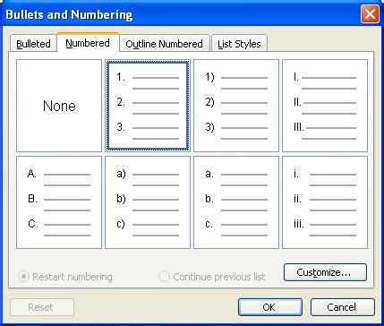 Lining Up Numbered List Numbers Microsoft Word