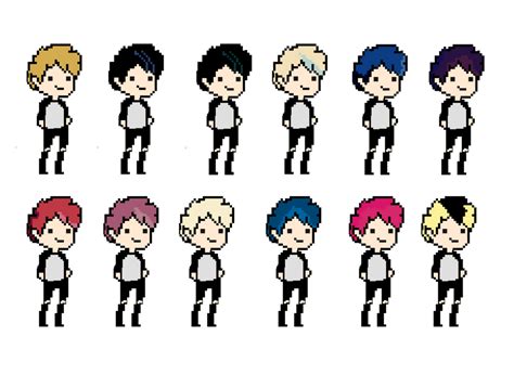 Pixel Pack Mikey Hair Evolution By Demonclifford On Deviantart