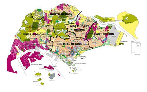 Singapore Map 1958