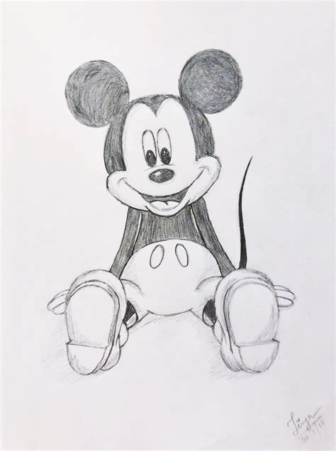 Best Sketch Mickey Drawings For Beginner Sketch Drawing Art