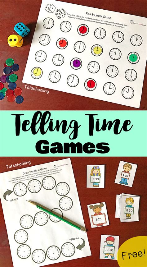 Telling Time Games For Kids Totschooling Toddler Preschool