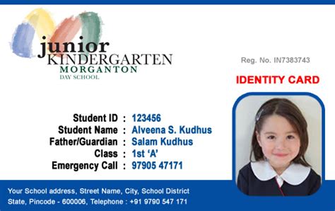 Id Cards Student Id Card Free Template
