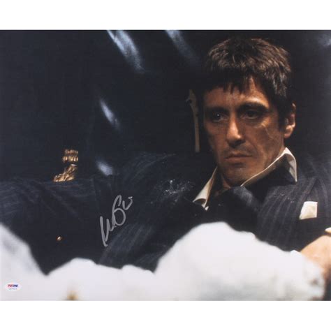 Al Pacino Signed Scarface 16x20 Photo Psa Coa Pristine Auction