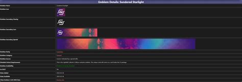 Destiny 2 Sundered Starlight Emblem Lightfall Collectors Etsy
