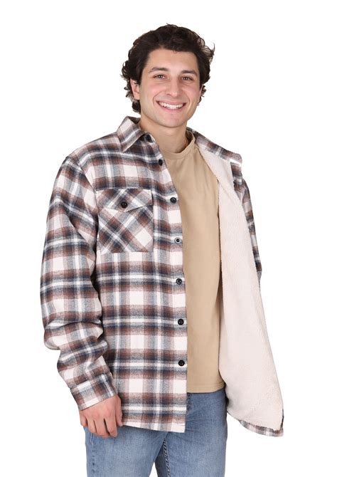 Maxxsel Sherpa Lined Flannel Plaid Shirt Jacket Maxxsel Apparel Inc