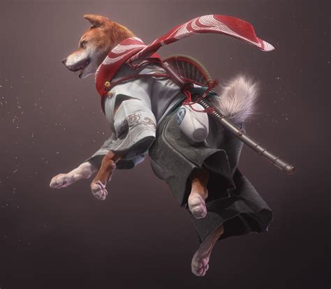 Samurai Shiba 01 Battle Of Dogs On Behance Shiba Samurai Dogs