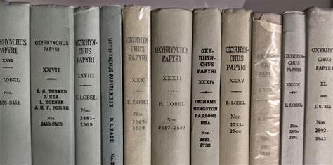 the oxyrhynchus papyri 19 volumes entre 1919 et 1975 volume xiii xiv xviii xxiv xxv