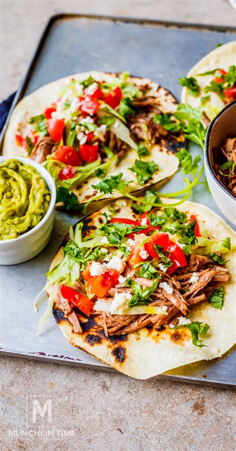 easy mexican slow cooker pot roast taco recipe munchkin time