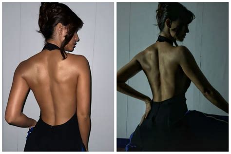 disha patani raises mercury as she flaunts her sexy back in hot black dress see pics