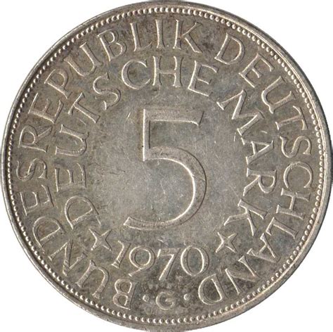5 Deutsche Mark Federal Republic Of Germany Numista