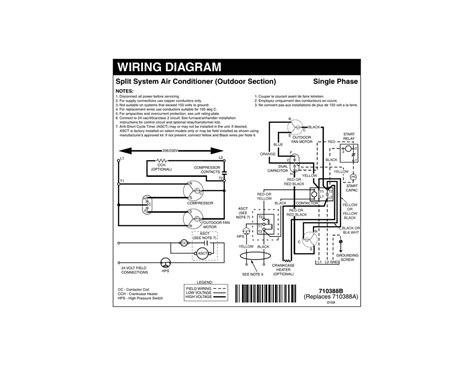 Here are the air conditioner wiring diagrams you requested. WIRING DIAGRAM Single Phase Split System Air Conditioner (Outdoor Section) | Manualzz
