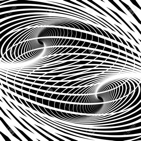 An Abstract Black And White Background With Wavy Lines In The Center