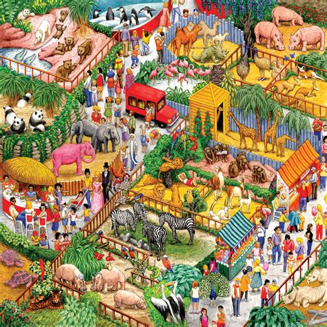 A Crazy Zoo 1000 Piece Jigsaw Puzzle Spilsbury