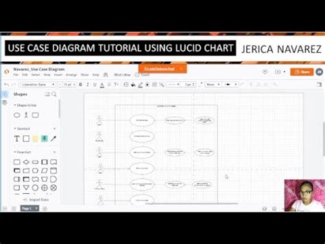 USE CASE DIAGRAM TUTORIAL USING LUCID CHART 