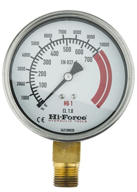 Hg1 Hi Force Hi Force Hydraulic Pressure Gauge 700bar Hg1 808 141
