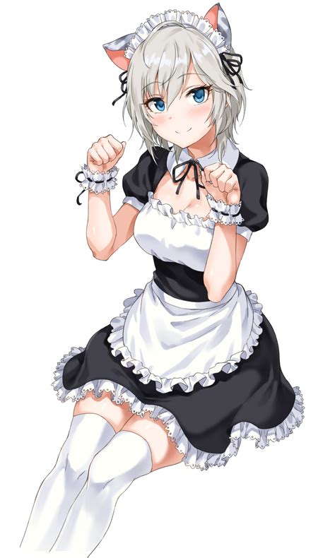 Maid Anime Girl Cat