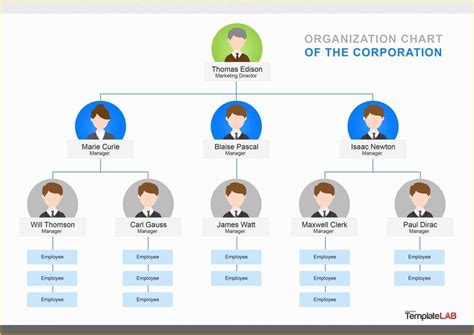 Free Org Chart Template Powerpoint Of 40 Organizational Chart Templates