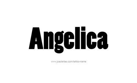 Angelica Name Design