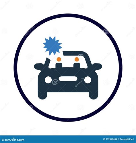 Car, Car Accident, Accident, Car and Car Accident Icon Stock Vector