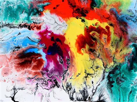 Free Photo Multicolored Abstract Painting Creativity Texture