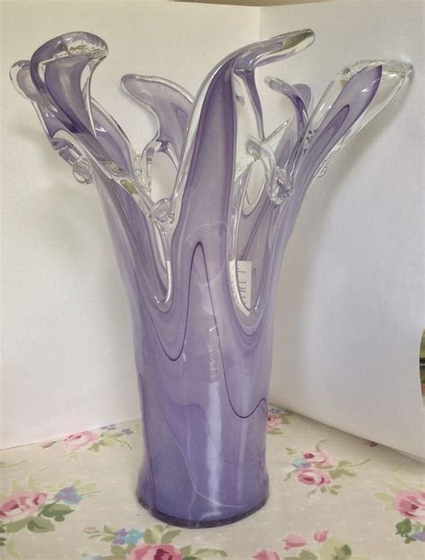 Large Tammaro Glass Vase Murano Style Collectors Weekly