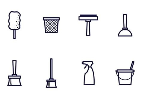 Linear Cleaning Icon Vectors Svg Eps Uidownload