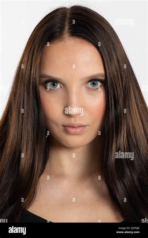 Female Portrait Dark Hair Hi Res Stock Photography And Images Alamy