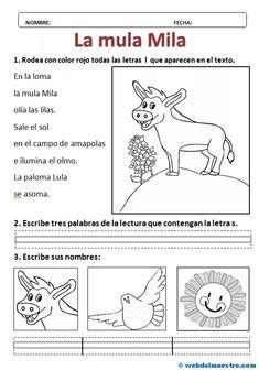 Lecturas Aprender A Leer Paso A Paso Web Del Maestro Spanish Lessons Alphabet Activities
