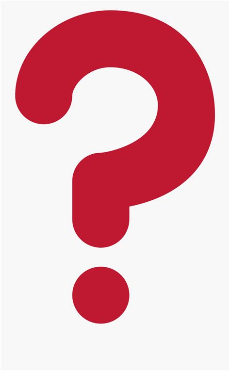 Red Question Mark Ornament Png Download Emoji Question