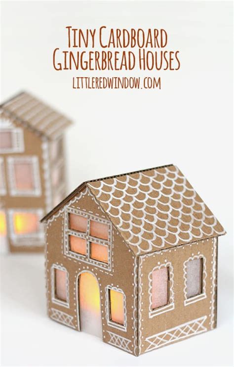 Cardboard Gingerbread Houses The Cake Boutique