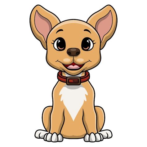 Premium Vector Cute Little Dog Cartoon On White Background