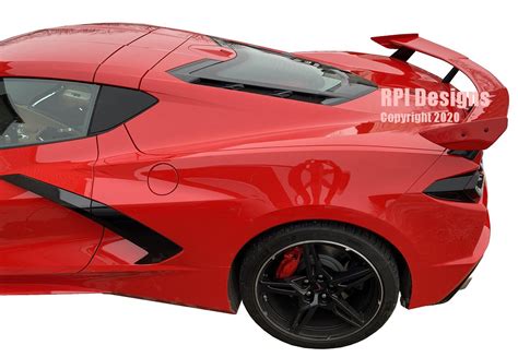 C8 Corvette High Rise Rear Spoiler Wing Now Available All Colors