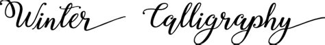 Winter Calligraphy Font Designed By Mistis Fonts
