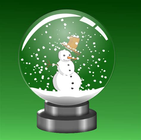 Snowman In Snow Globe Clip Art At Vector Clip Art Online