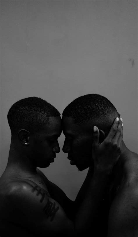 Download Artistic Rendering Of A Black Gay Man With Partner Wallpaper