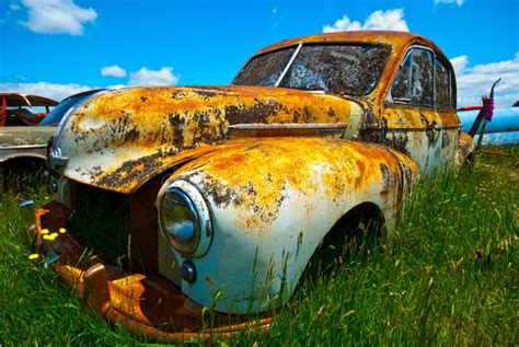 Old Rusty Car Stock Image Image Of Junkyard Junk Vintage 14212283