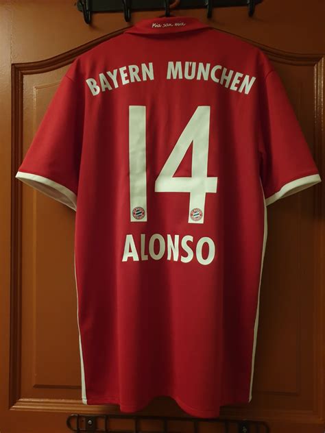 Official Adidas Climacool Bayern Munich 1617 Home Kit Alonso 14 Men