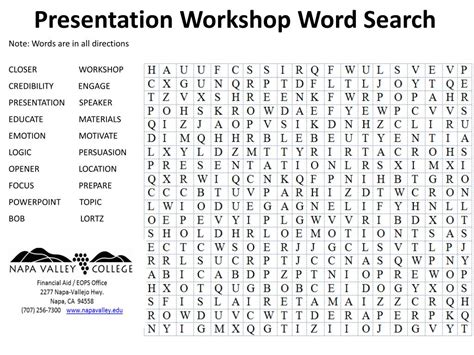 Ppt Presentation Workshop Word Search Powerpoint Presentation Free
