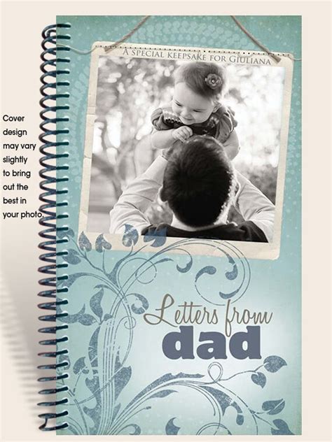 Fathers Journal Personalized With Photo And Dedication