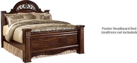 Ashley Gabriela King Queen Poster Headboard Bed With Elegant Detailing And Rich Inviting Finis