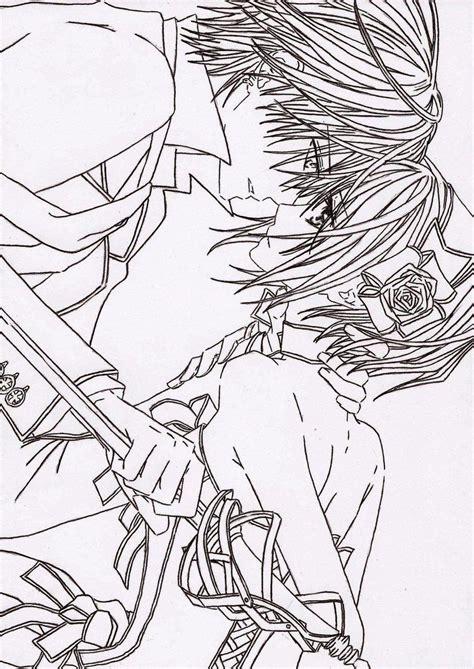 Anime Coloring Pages Vampire Knight