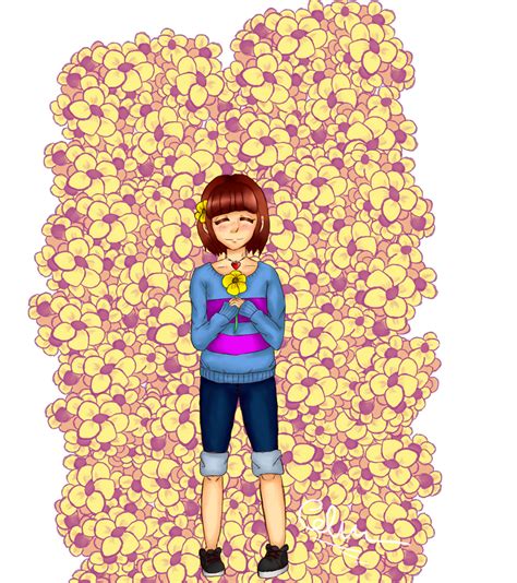 Frisk And Flowers By Celmw On Deviantart