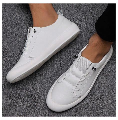 us 39 0 soludoso genuine leather shoes men sneakers casual male footwear fashion brand white
